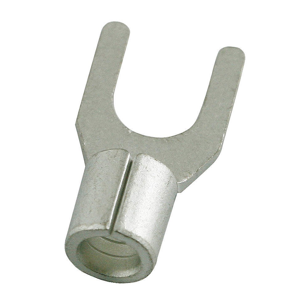 POWER FIRST 5WHE3 Fork Terminal,Tin,Copper,Bare,PK50 5WHE3