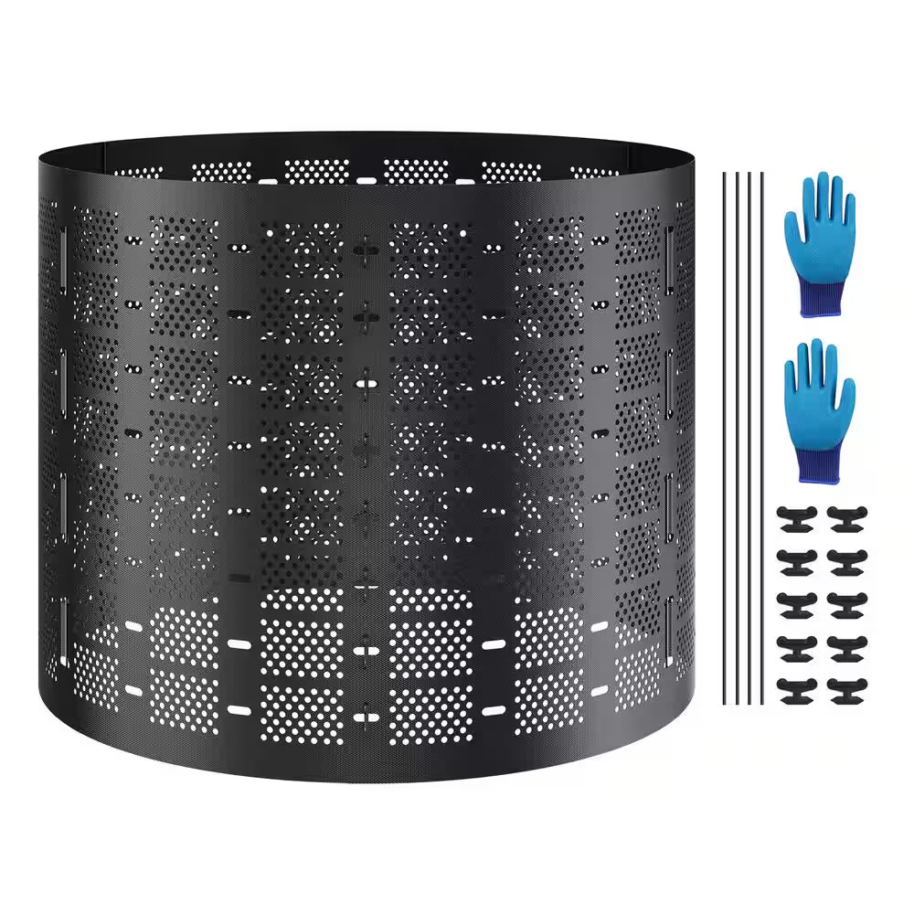 Compost Bin, 220 Gal. Capacity, Expandable Outdoor Composter, Easy Setup, Fast F