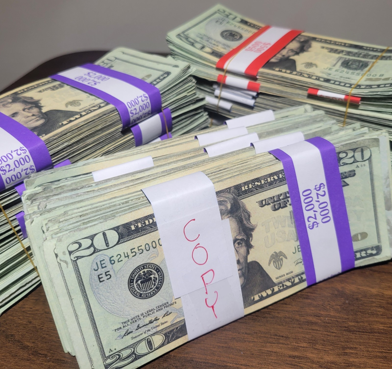 Best Prop AGED $20 Bills x 100/ B3G1 (SEE DESC.) Novelty Purposes Only