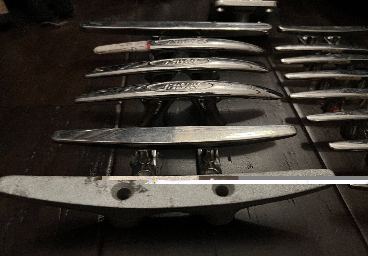 Lot of 15 Stainless Steel Marine Boat Cleats & Anchor Cleat Assorted Sizes NEW