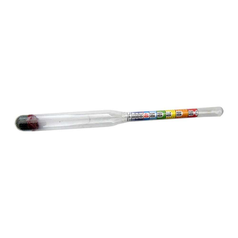 Alcohol Meter 0-96% Specific Gravity Hydrometer for Beer Wine Making Kit Set