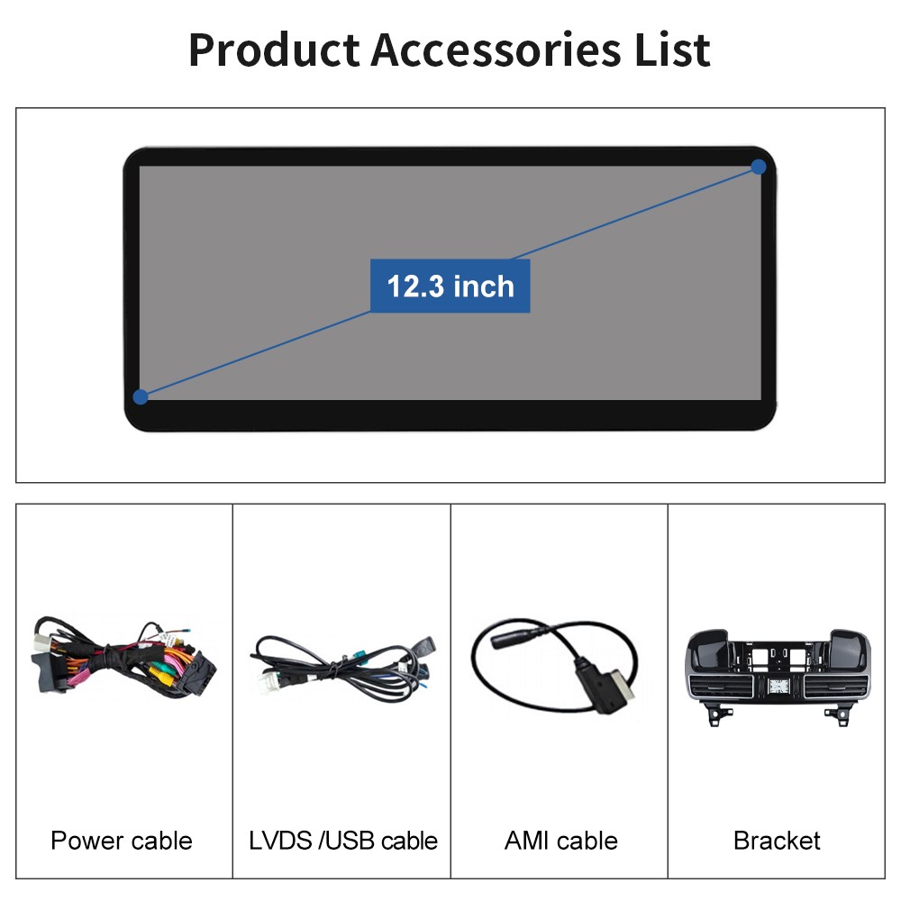 For Benz ML W166 GL X166 NTG4.x 12.3' Wireless CarPlay Multimedia TouchScreen