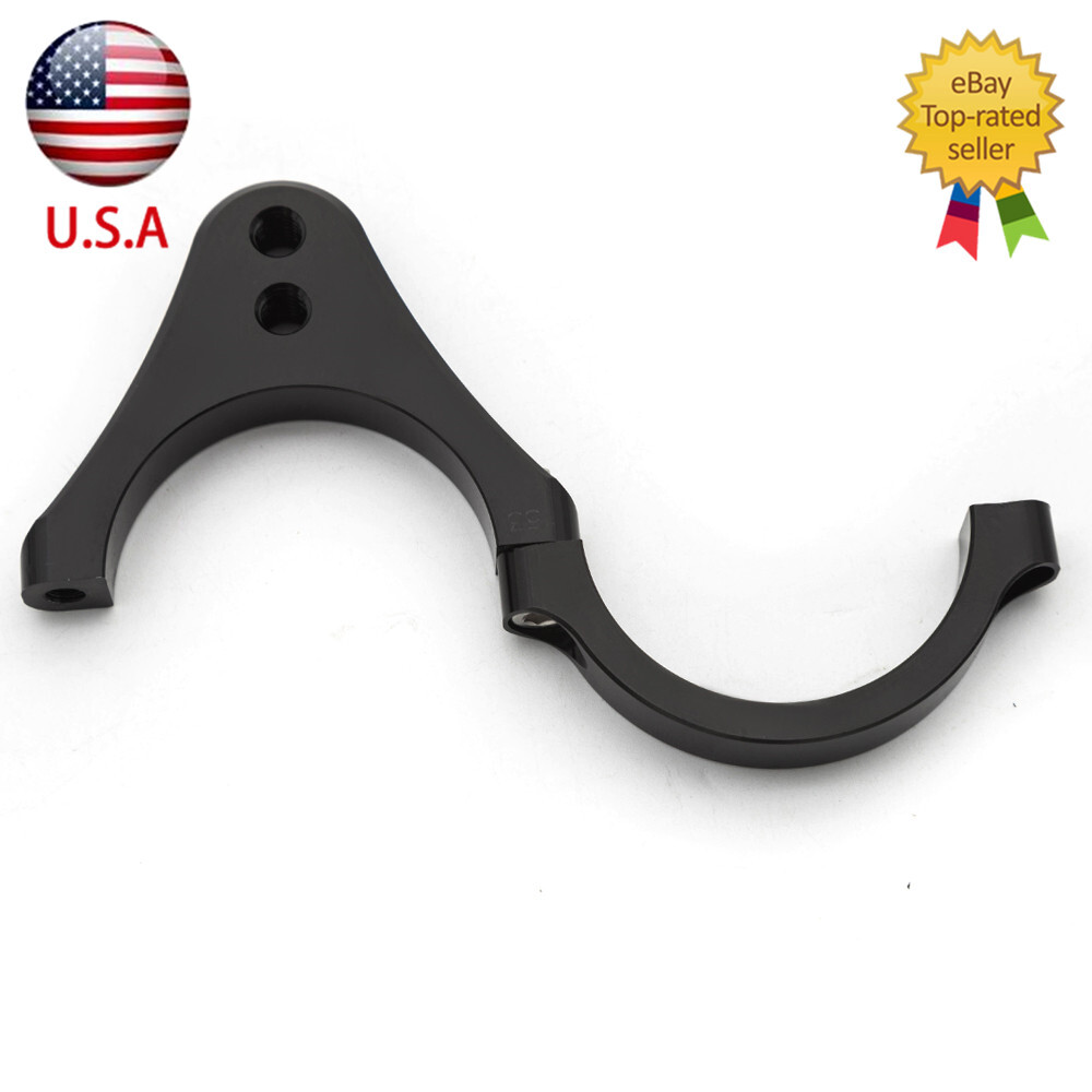 52mm Universal Motorcycle CNC Steering Damper Fork Frame Mount Clamp Bracket US
