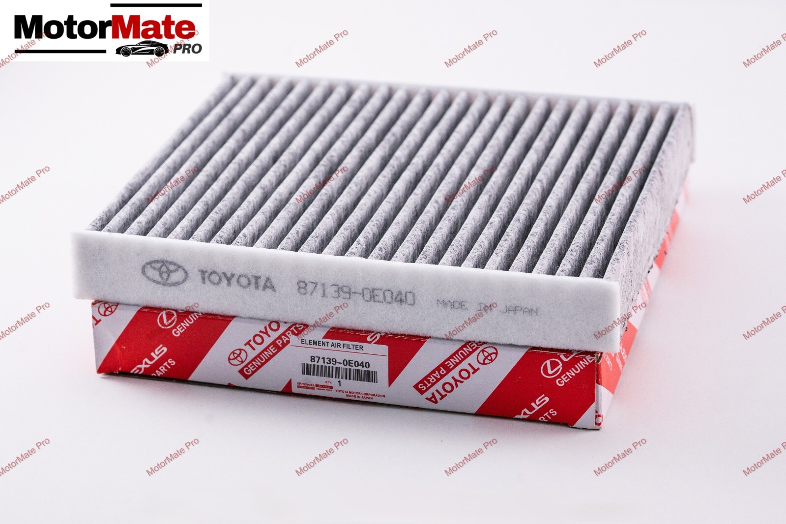 Toyota / Lexus Genuine OEM Charcoal Carbon In-Cabin Clean Air Filter 87139-0E040