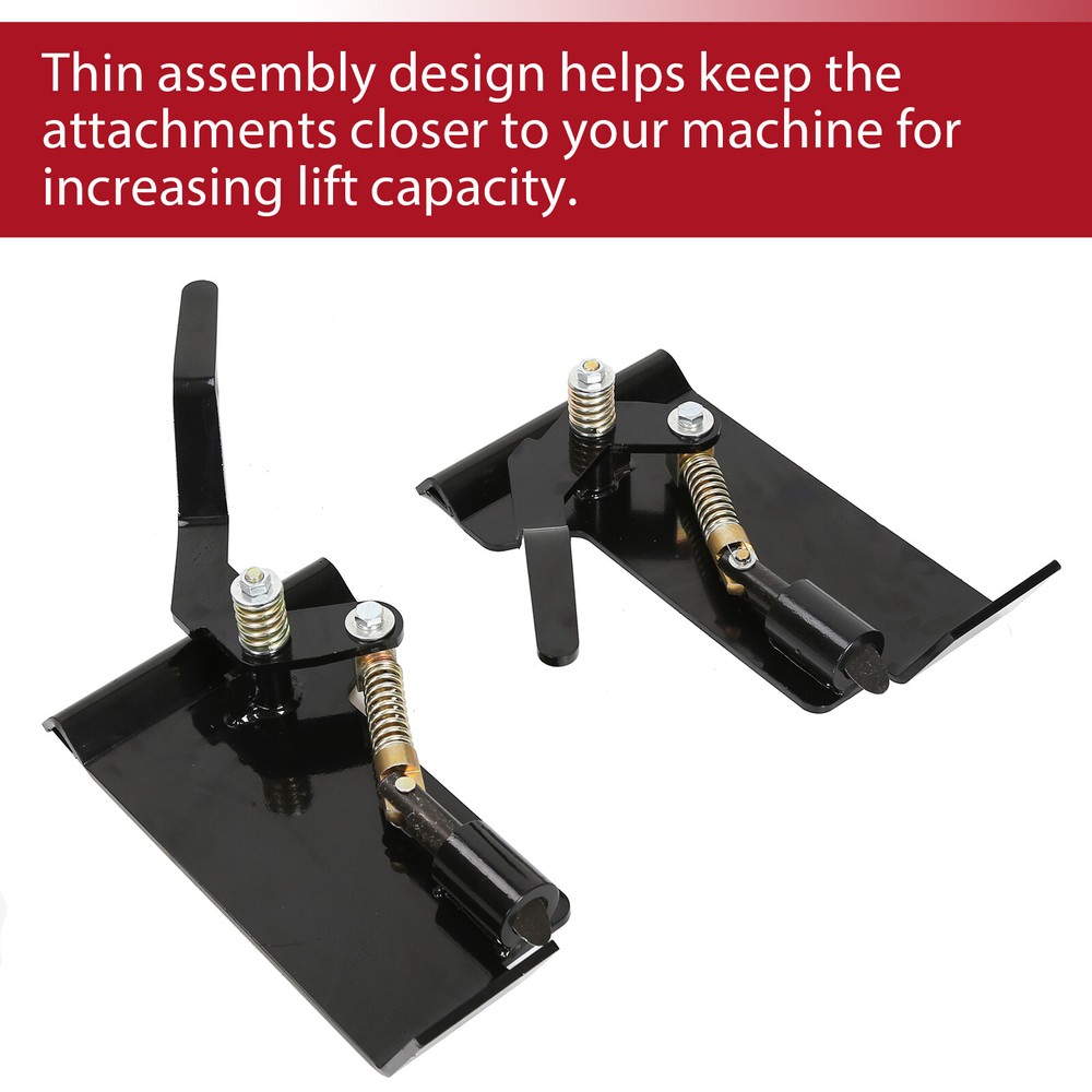 2X Weld On Skid Steer Quick Attach Conversion Adapter Quick Tach Latch Box