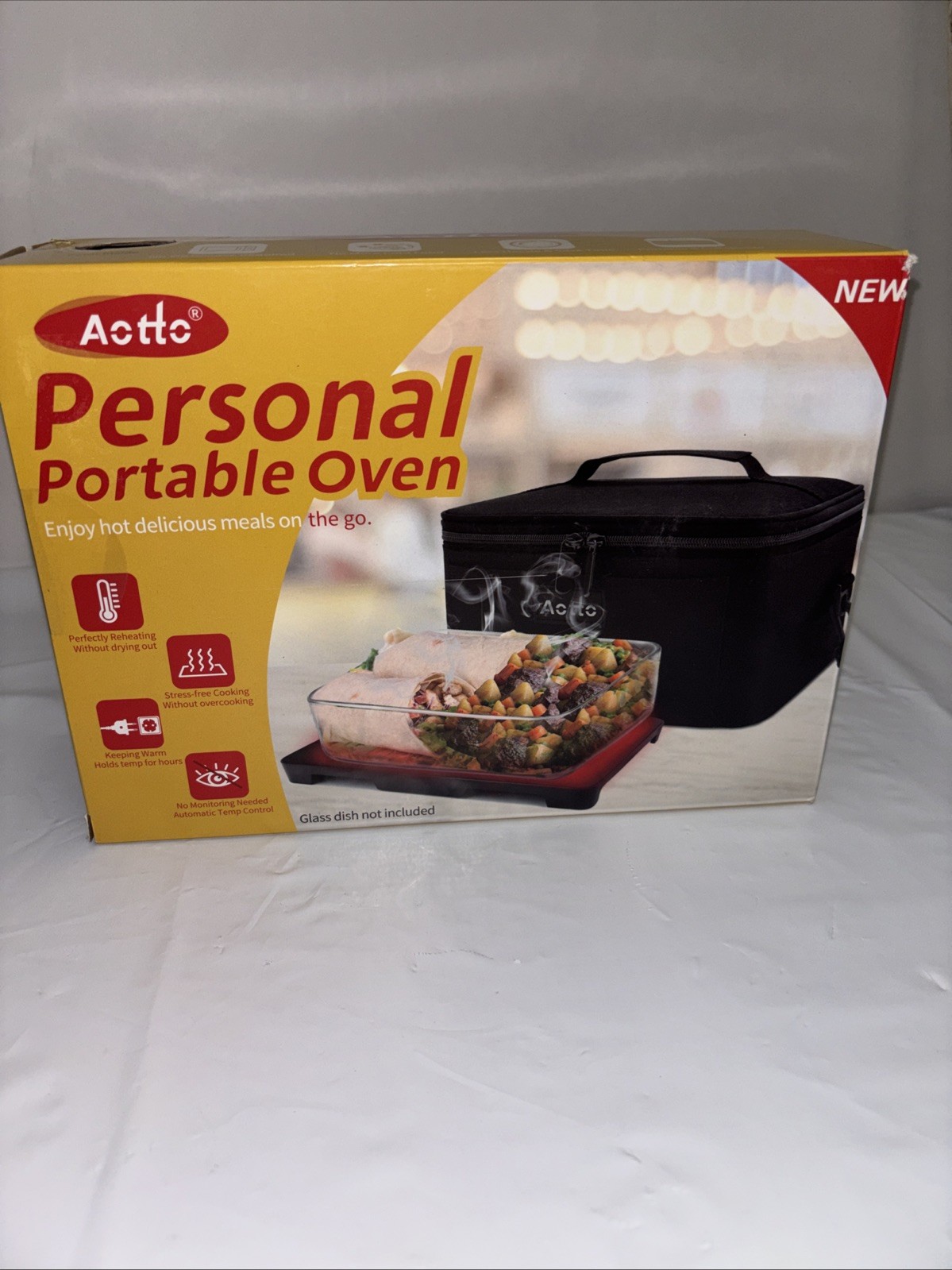 Aotto Portable Oven Personal Food Warmer - 110V Portable Mini Microwave Electric