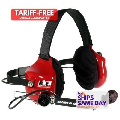 Racing Electronics RE005, One Red Plastic Headset High Performance & Racing Part