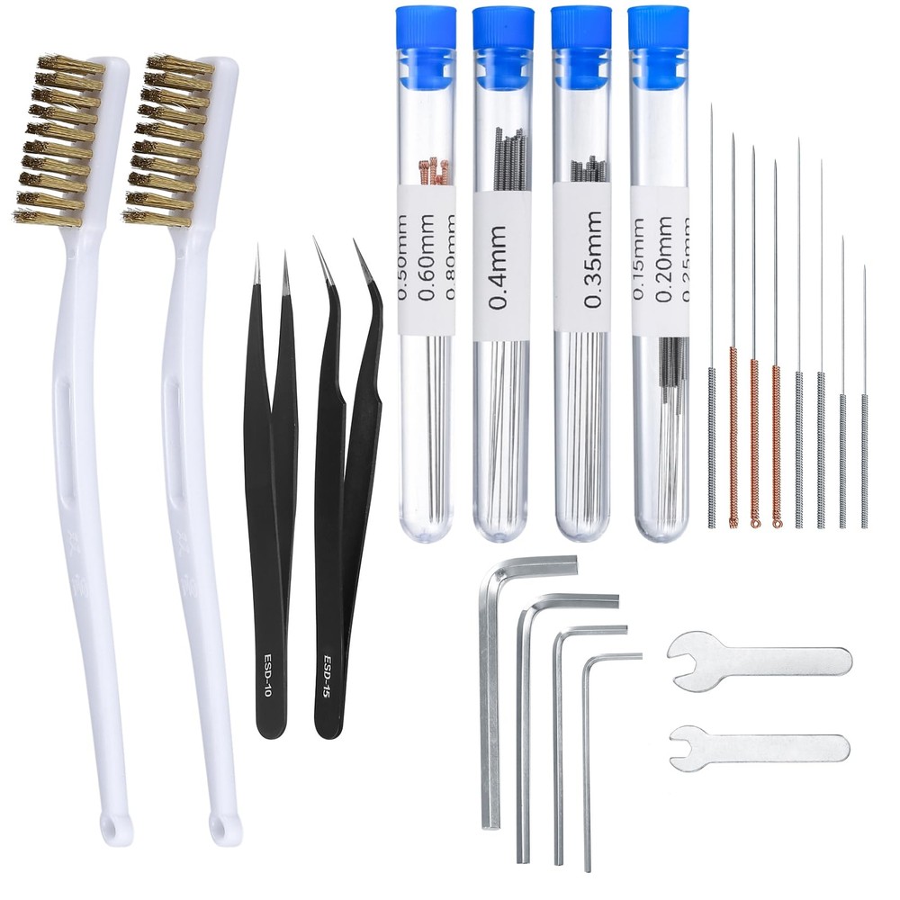 48pcs 3dprinter Nozzle Cleaning Kit 3dprinter Nozzle Cleaning Needles Nozzle Cle