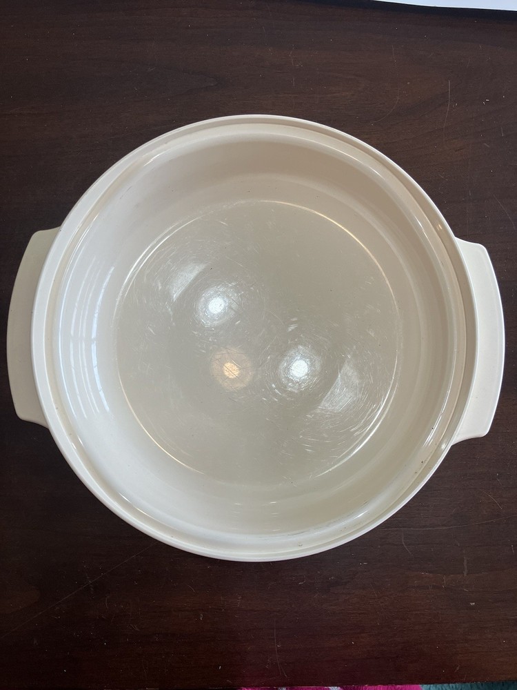 Tupperware 1 Qt Microwave Cookware Stackable Round Almond 2194A-1 Replacement