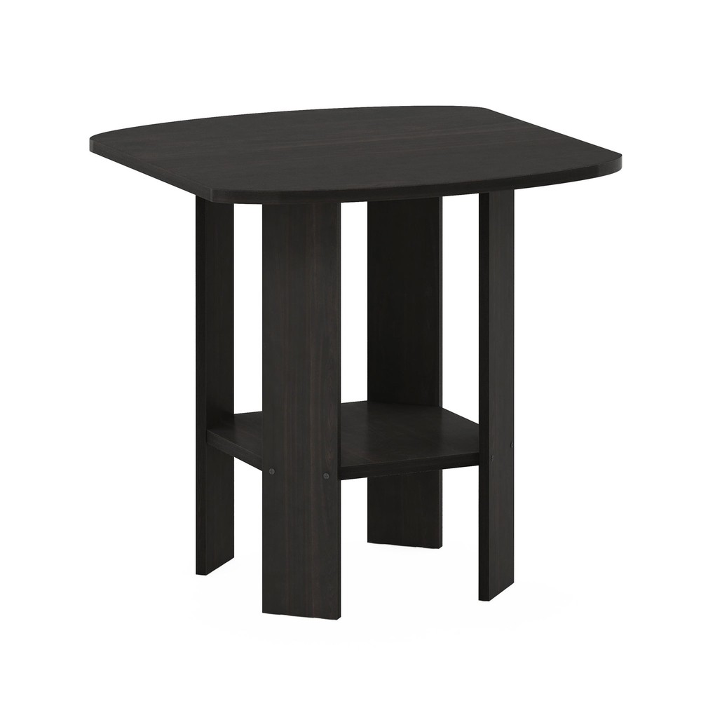 Contemporary Engineered Wood Simple Design End Table in Espresso