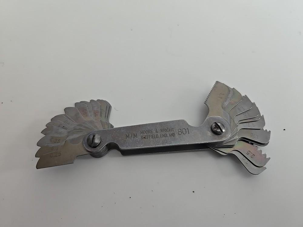 Moore & Wright UK METRIC SCREW Thread GAGE # 801