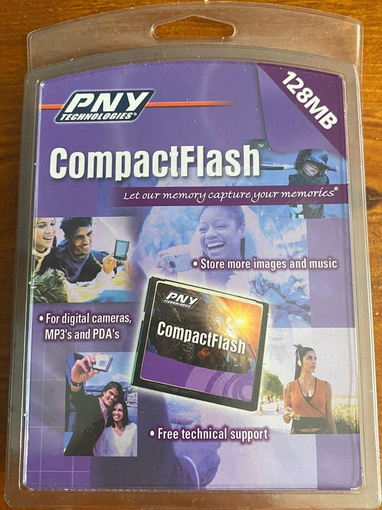 PNY Technologies 128MB  Compact Flash Memory Card 2002 For Camera