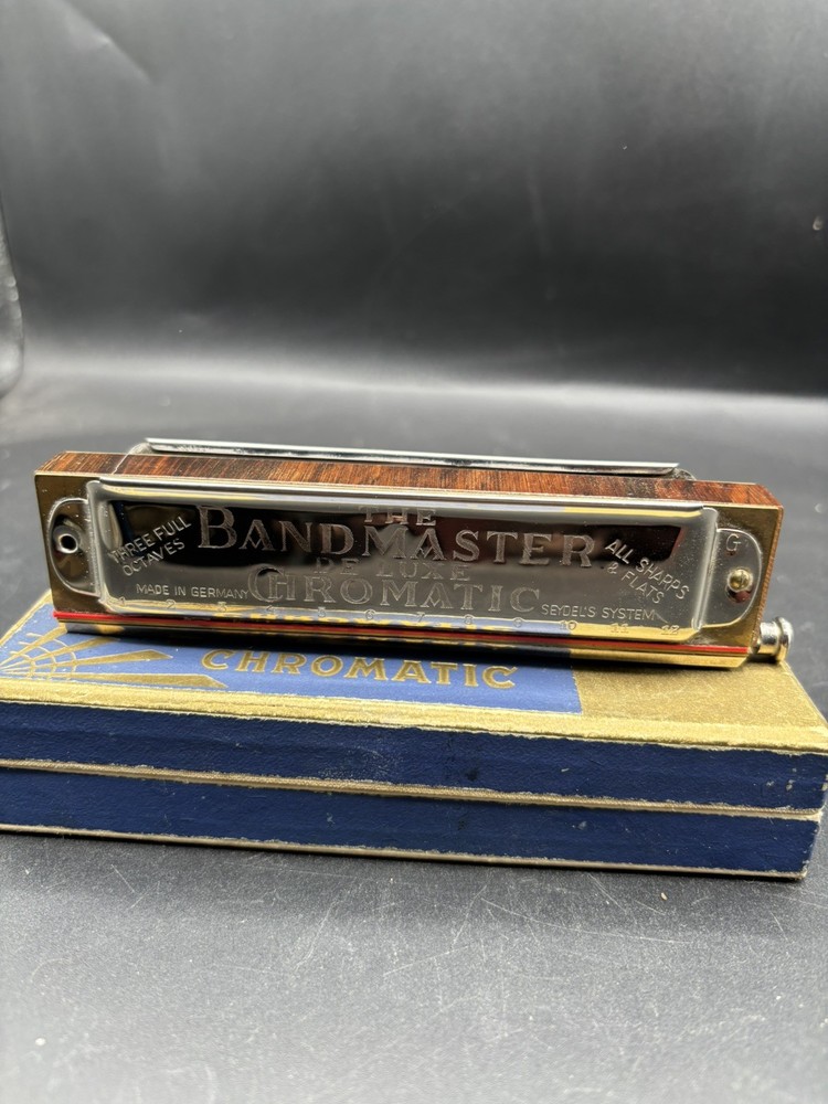 The Bandmaster Chromatic Harmonica Vintage Boxed