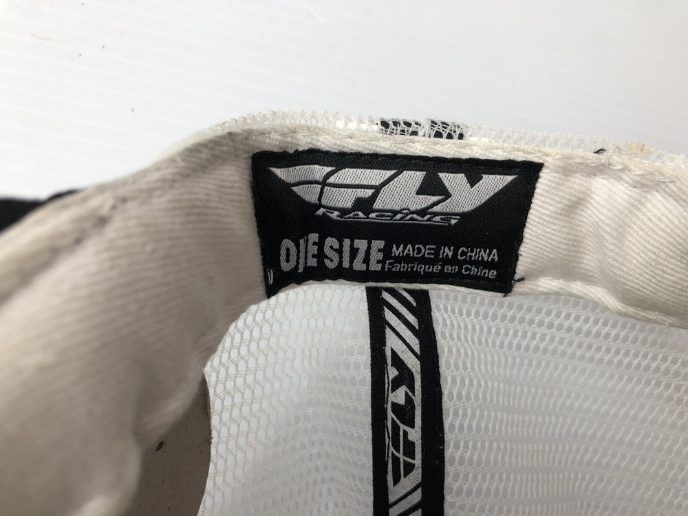 FLY RACING Adjustable HAT CAP Black/White