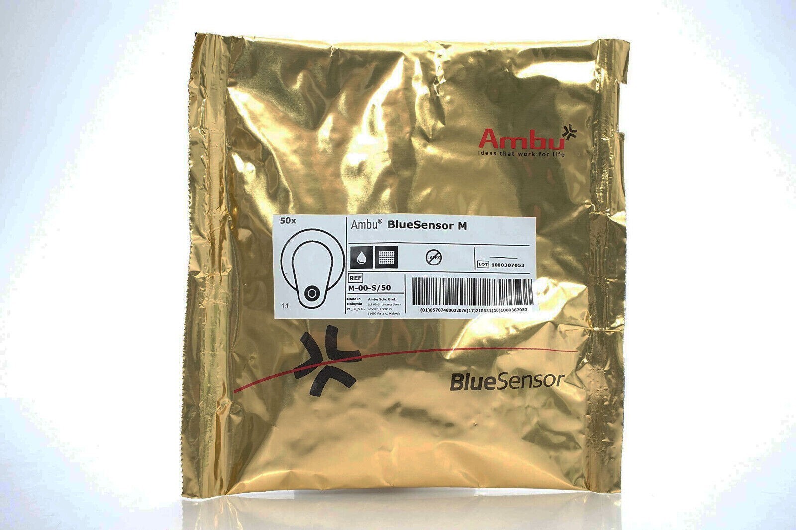 Ambu Blue Sensor SP ECG Electrode GEL Gold Bag (EXP 01/2025) - 50 Pack