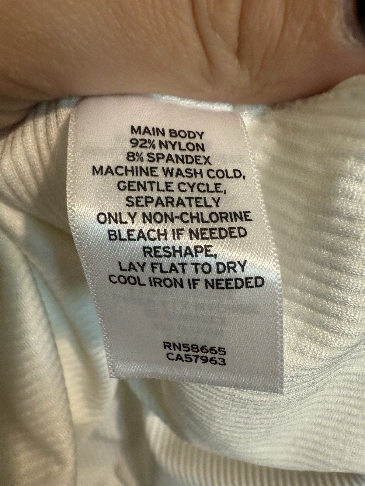 BP. Nordstrom Butter Tank Ribbed Bodysuit in Ivory Tofu Womens Size XS NWT