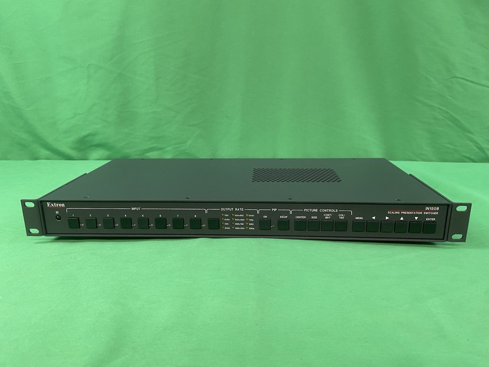 Extron IN1508 Scaling Presentation Switcher – 8 Input, VGA/Component, Rack Ears