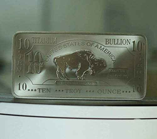 1x 10 Ounce Oz Titanium Buffalo Bar .999 Fine Ti Element one - ten oz