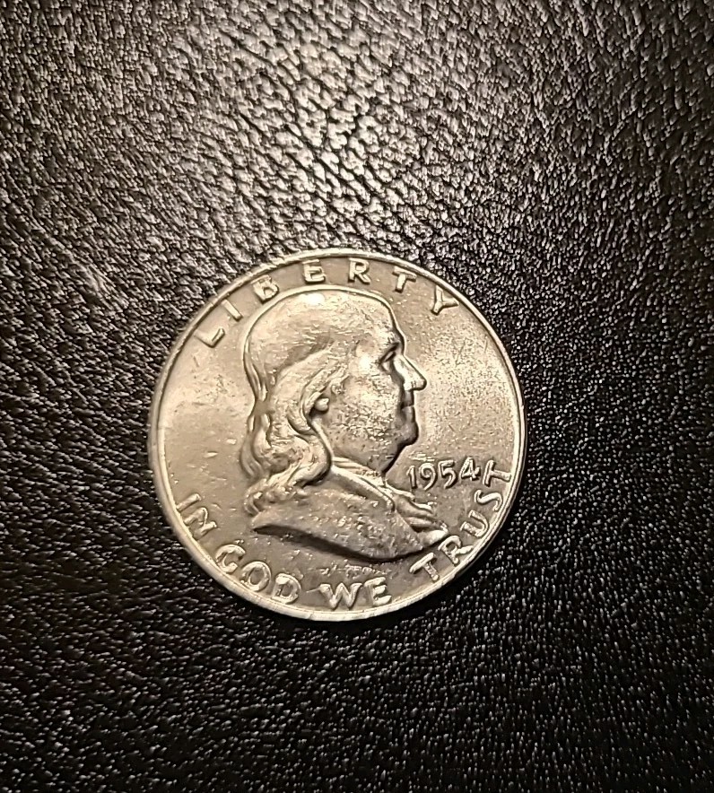 1954 D BU UNC FRANKLIN HALF DOLLAR