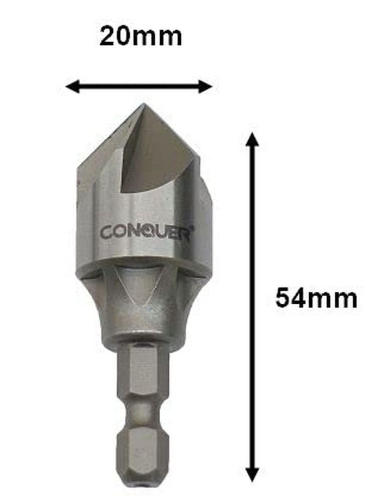 CONQUER Tools 2PCS Deburring Chamfer Tool Set, Deburring External Drill Bit, ...