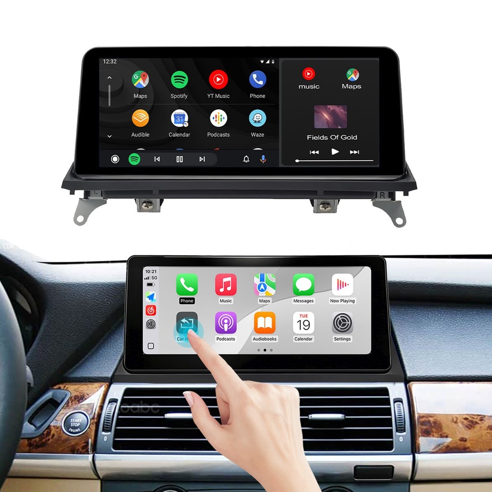 Wireless CarPlay Android Auto For BMW X5 E70 X6 E71 10.25-inch screen