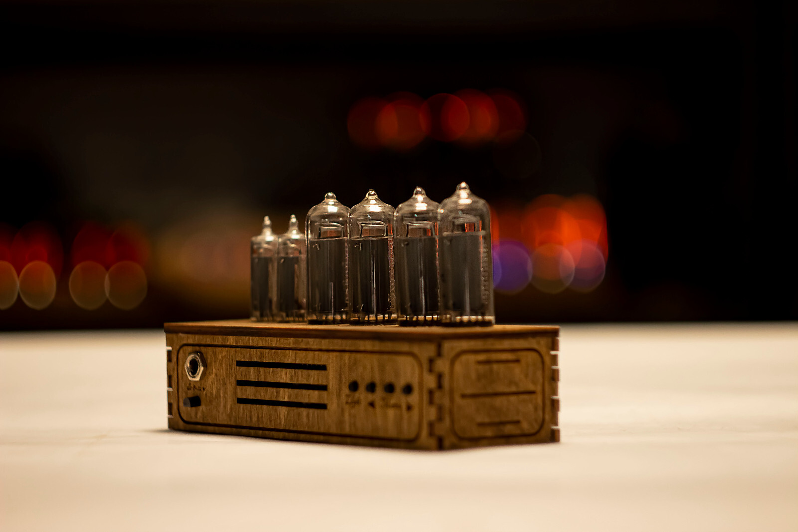 Nixie tube clock IN-14+IN-16 RGB table desk retro old vintage clock for bedroom