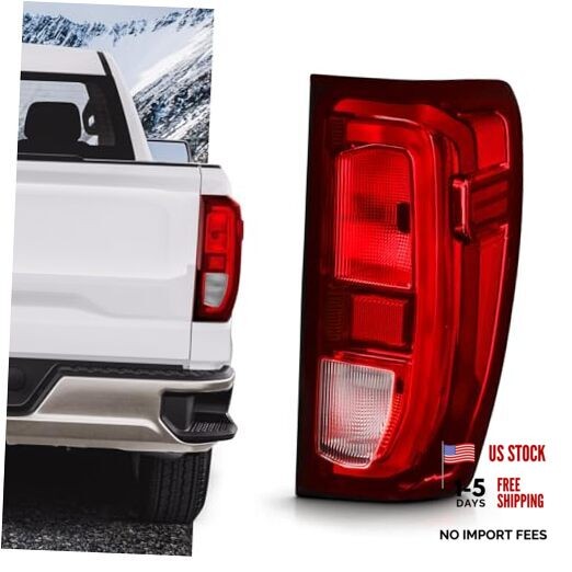 Tail Light Assembly Compatible with GMC Sierra Right/Passenger Halogen