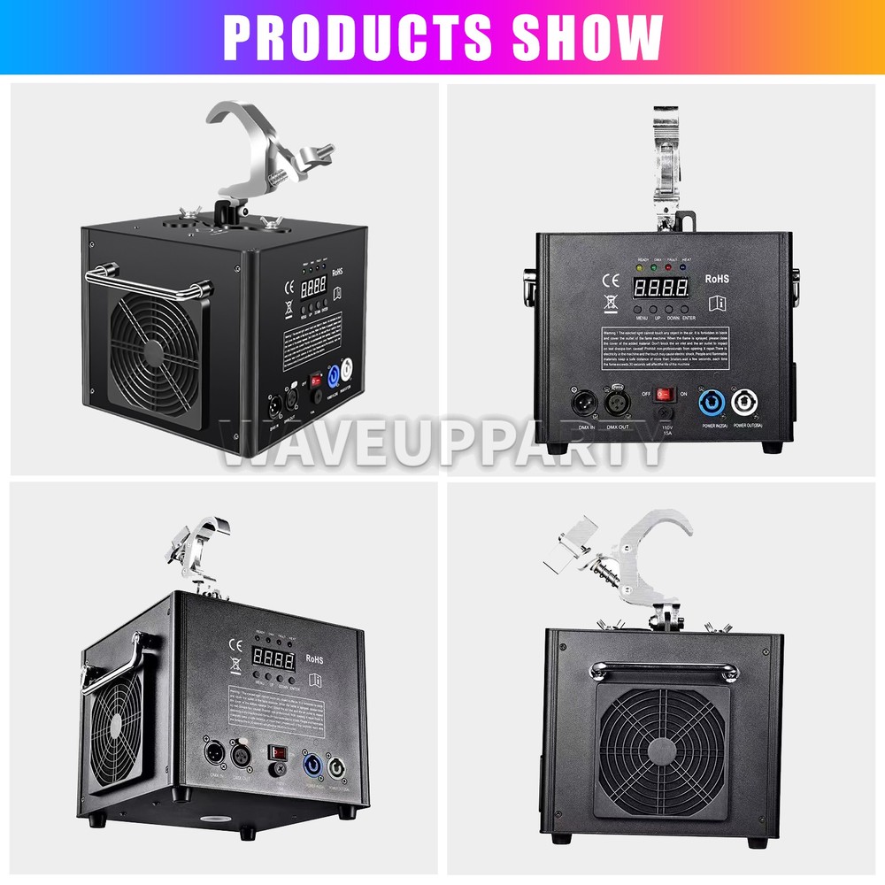 PAIDUN 750W Hanging Cold Spark Machine Firework Effect DMX512 Remote Control
