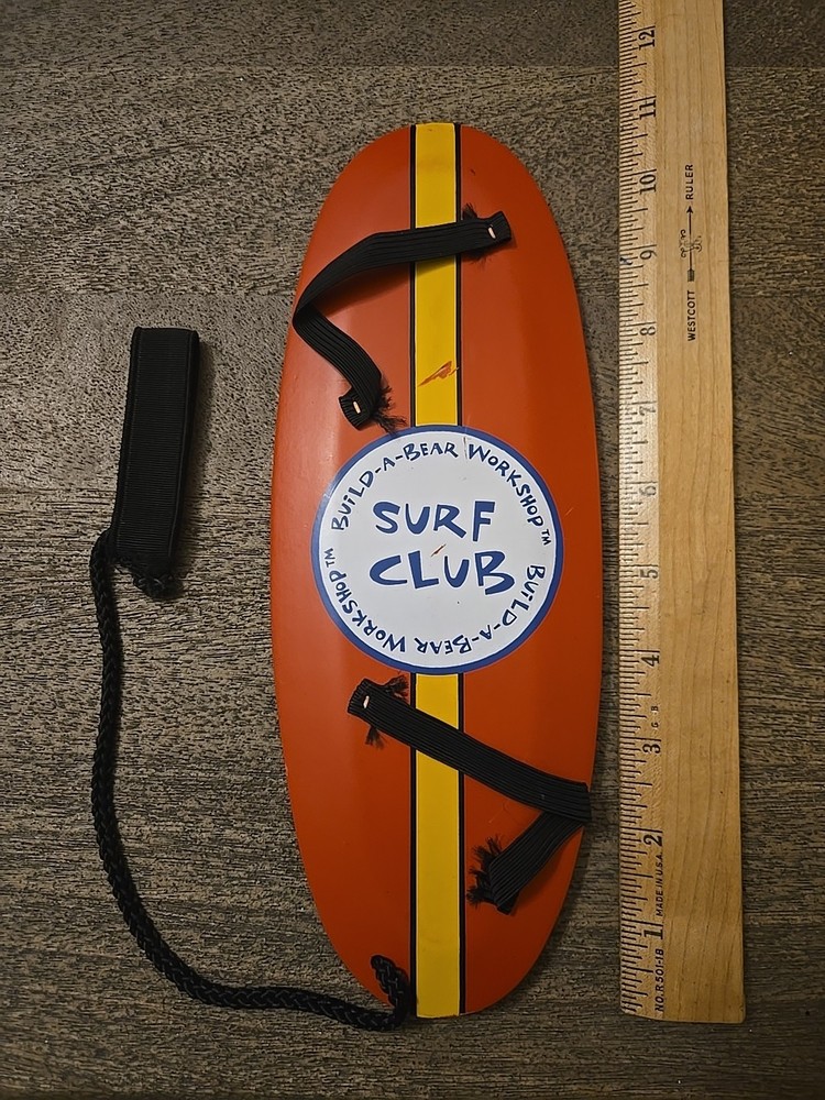 Build A Bear Surf Board Accessory for BAB Red See All Pics & Description