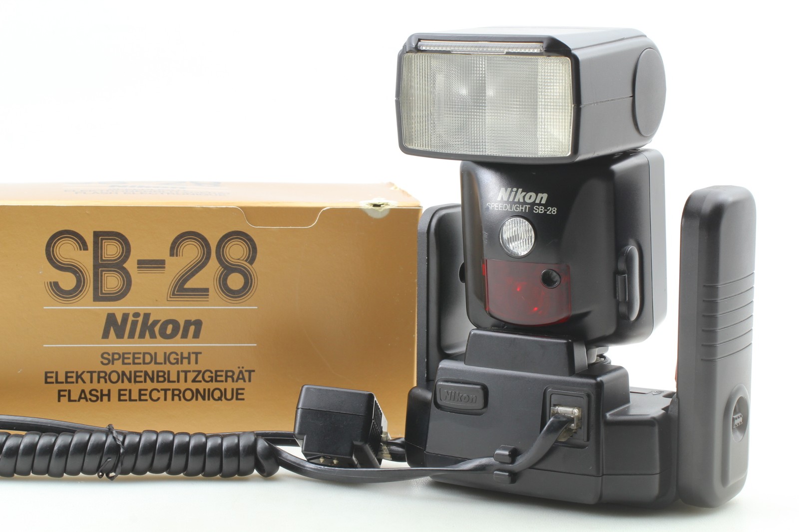 [N MINT in Box] Nikon Speedlight SB-28 Shoe Mount TTL Flash w/ SK-6 AS-16 JAPAN