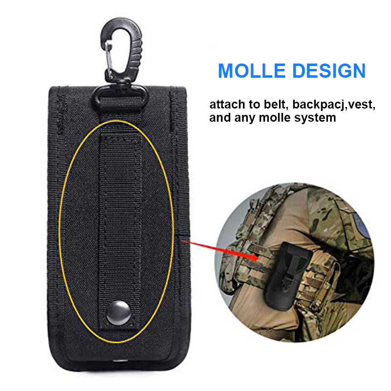 Tactical Molle Eyeglasses Box Shockproof Protective Sunglasses Case Hanging Pack