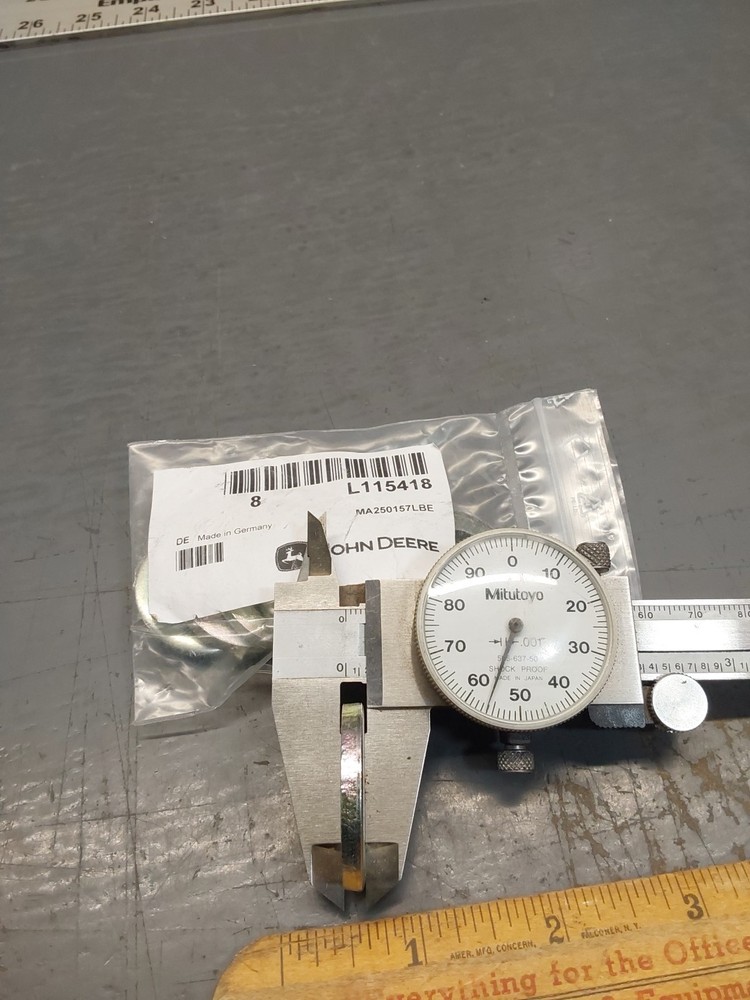 8/PACK Genuine John Deere L115418 Washer