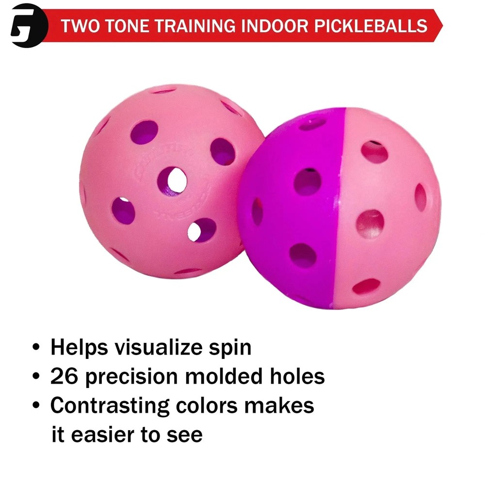 Gamma Indoor Two-Tone Training Pickleballs