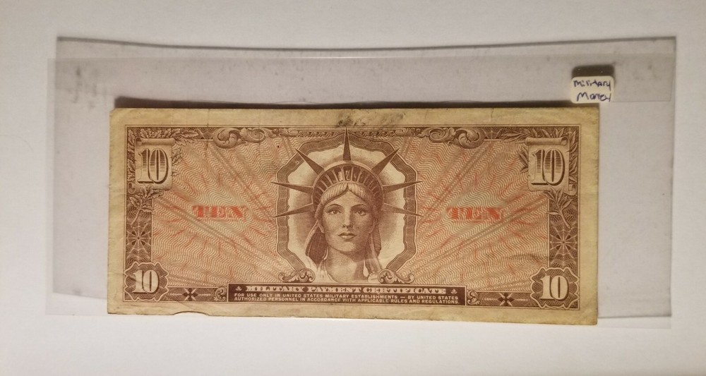 US Military Payment Certificate 10 Dollars
