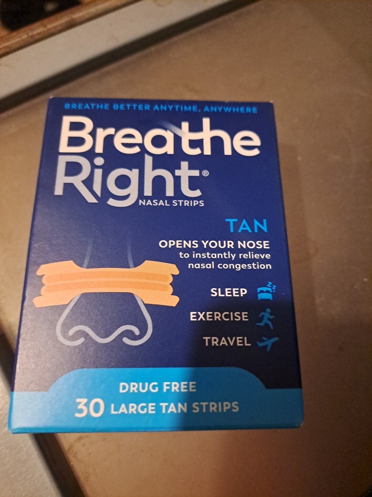 breathe right strips large tan