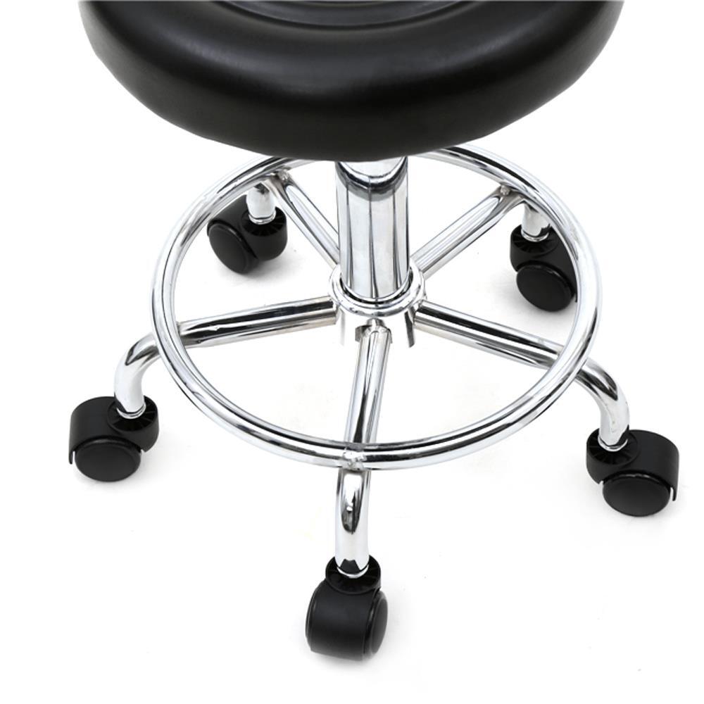 Rolling Swivel Salon Stool Chair with Back Support Height Adjustable Hydraulic