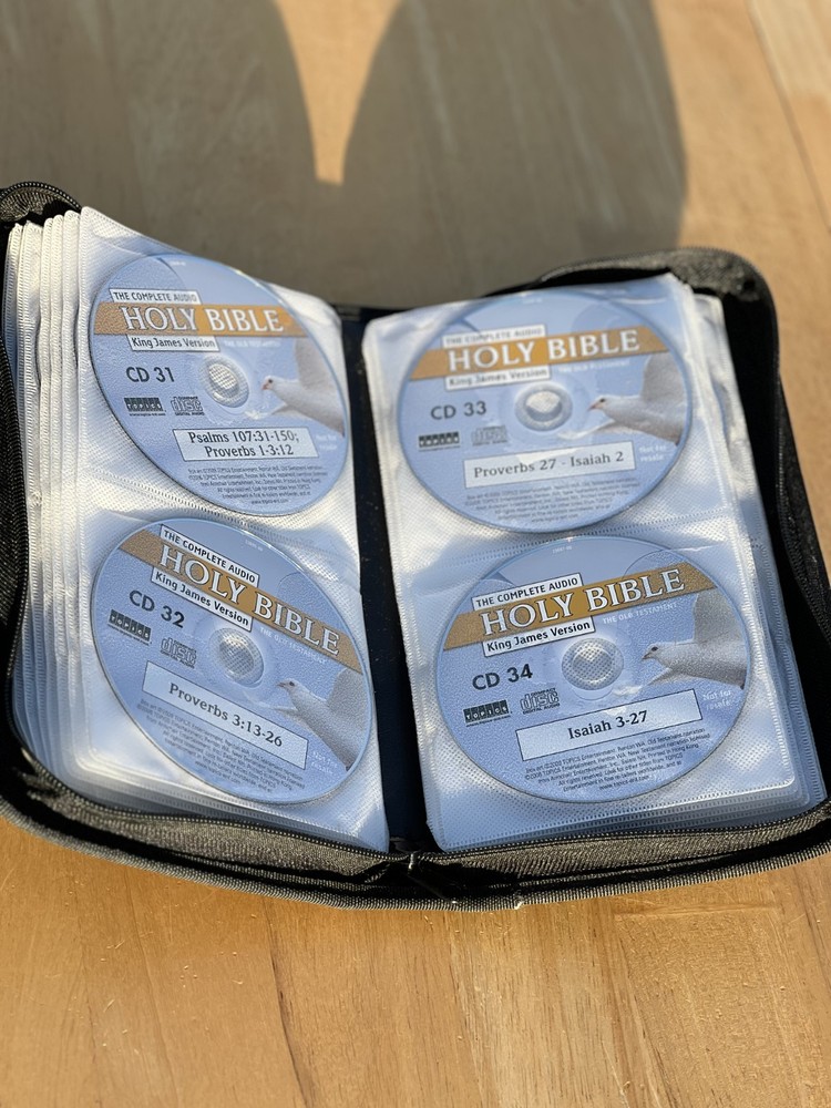Audio Holy Bible King James Version CD Set with Storage Case