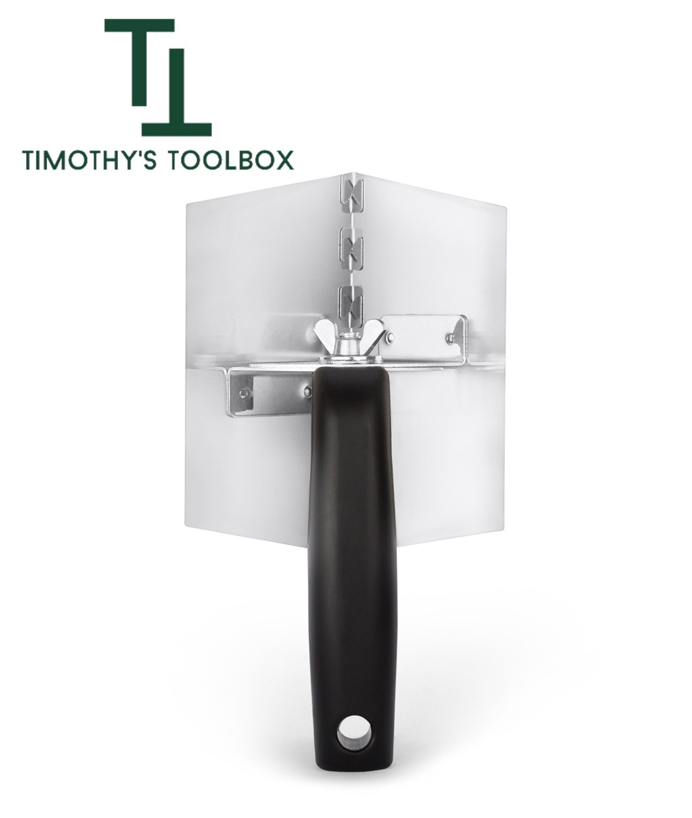 Lobo Adjustable Drywall Inside Corner Trowel 3" x 5" Stainless Steel