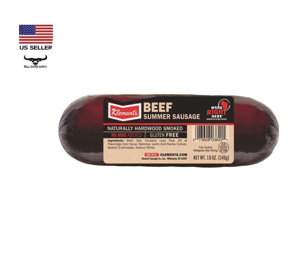 Klement's Beef Summer Sausage - 10 oz