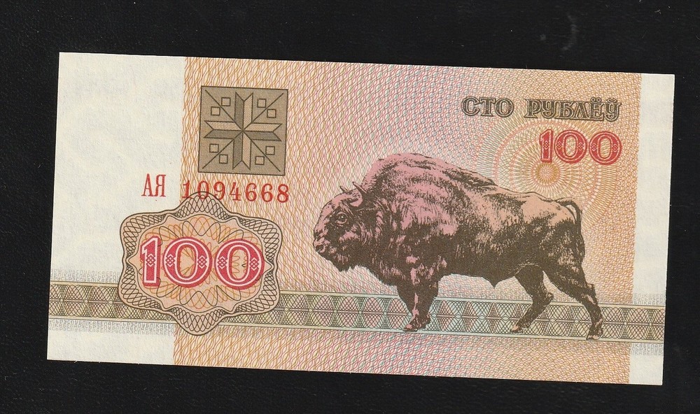 Belarus 100 Rublei 1992 P 8 Uncirculated Banknote
