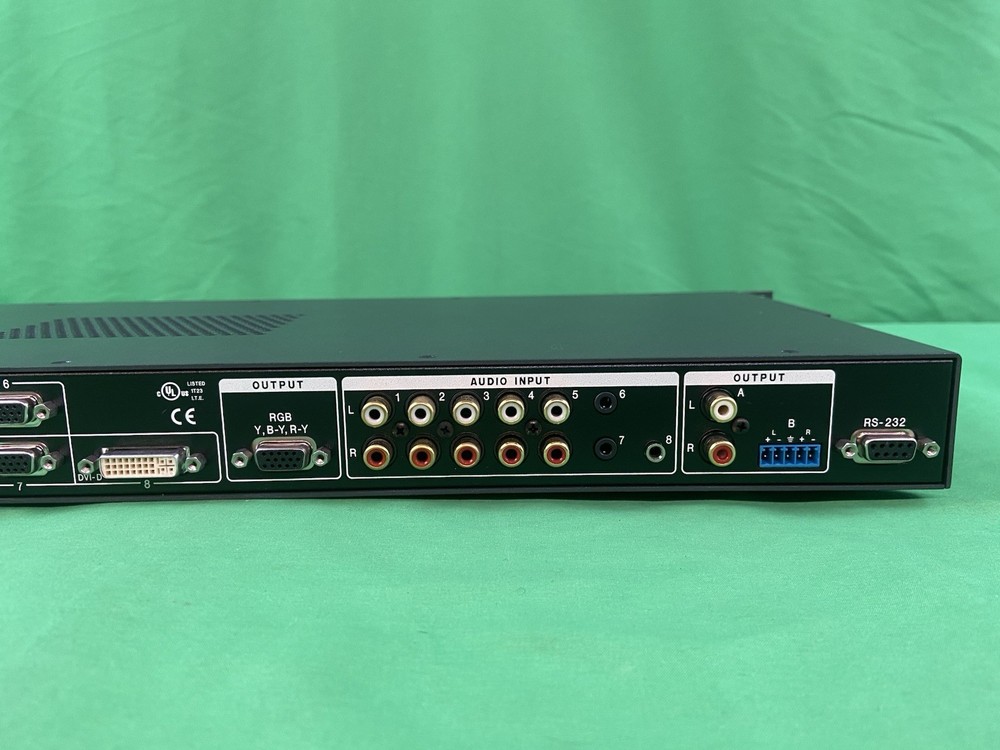 Extron IN1508 Scaling Presentation Switcher – 8 Input, VGA/Component, Rack Ears