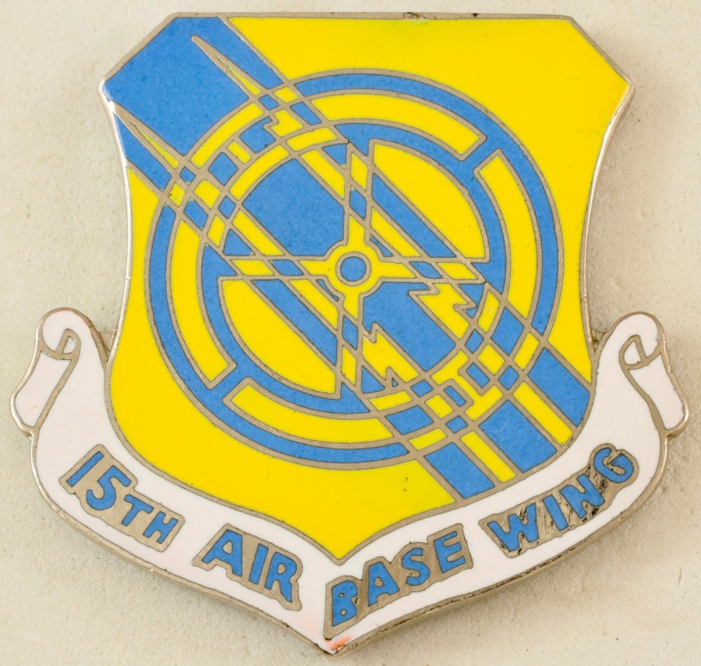 15th Air Base Wing Crest DI/DUI CB