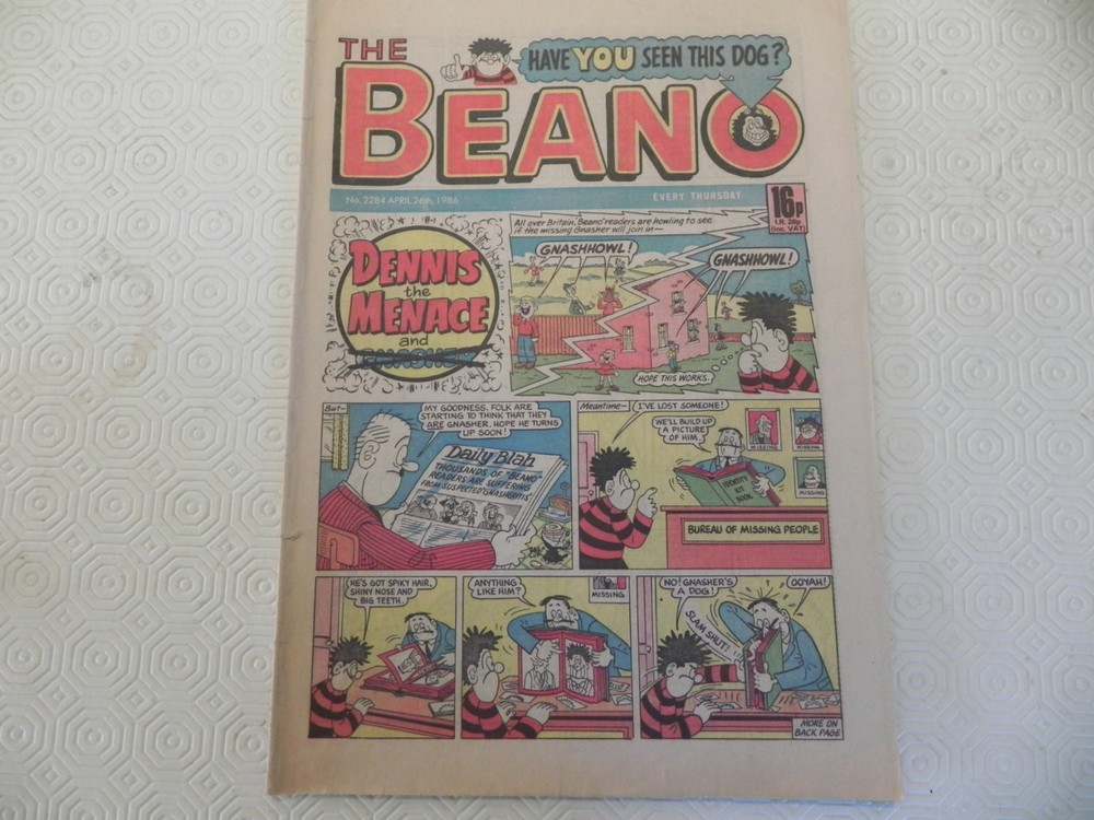 40th birthday present - Beano April 26th 1986