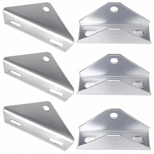Adjustable Brace Fitting， Solar Panel Tilt Mounting Brackets for 1/2" Bolt 6PCS