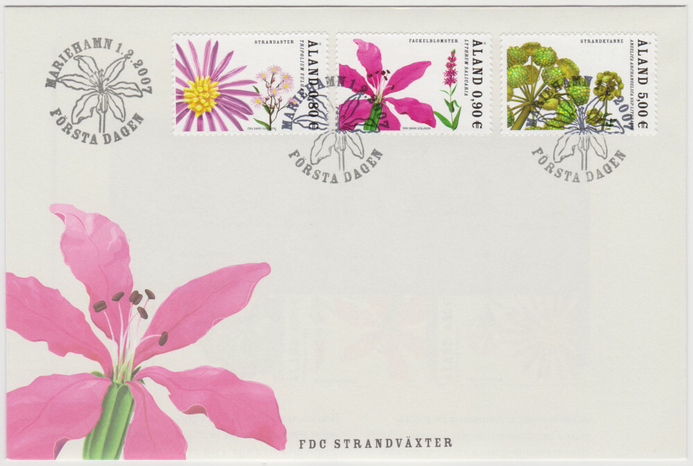 Aland FDC 2007, Maritime Plants, Mint