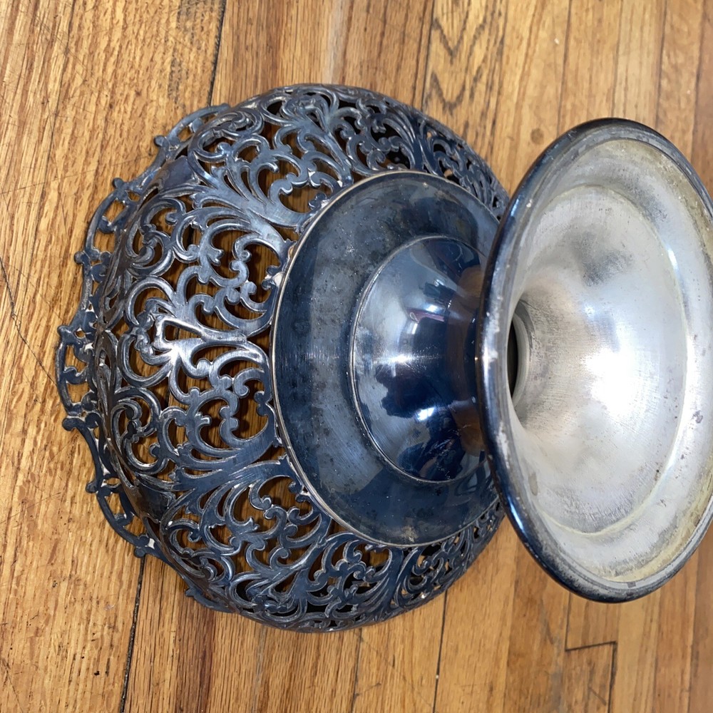19th Century Forbes Silverplate Footed Bowl