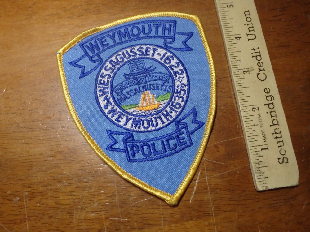 WEYMOUTH  MASSACHUSETTS VEST PATCH BX 25#12