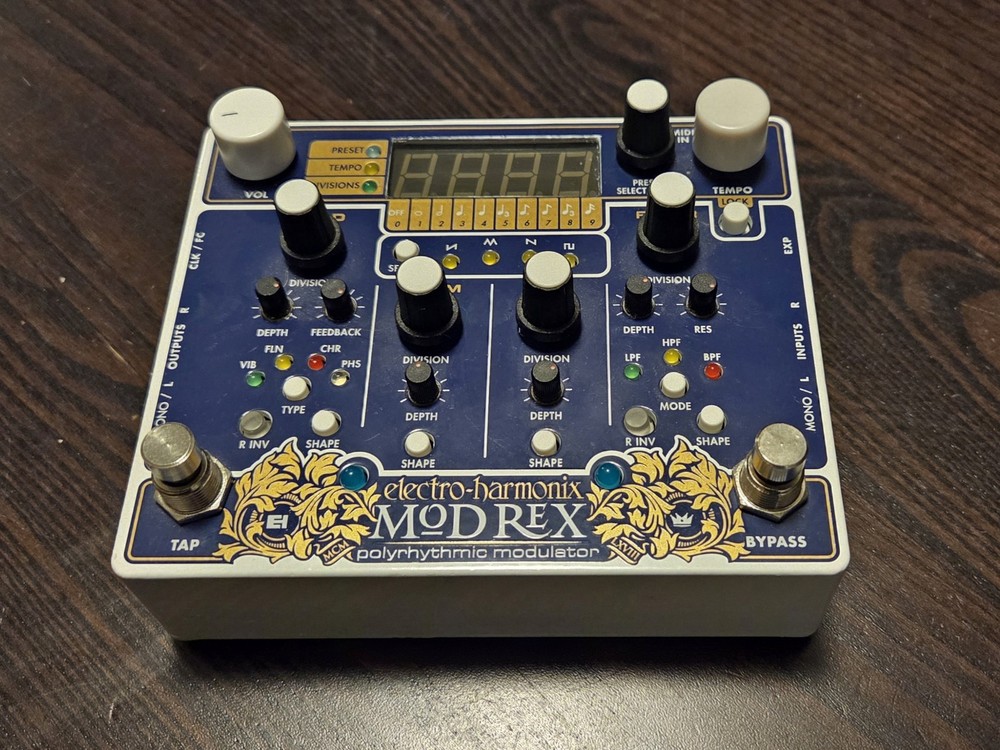 Electro-Harmonix MOD REX Polyrhythmic Modulator Effects Pedal  LN