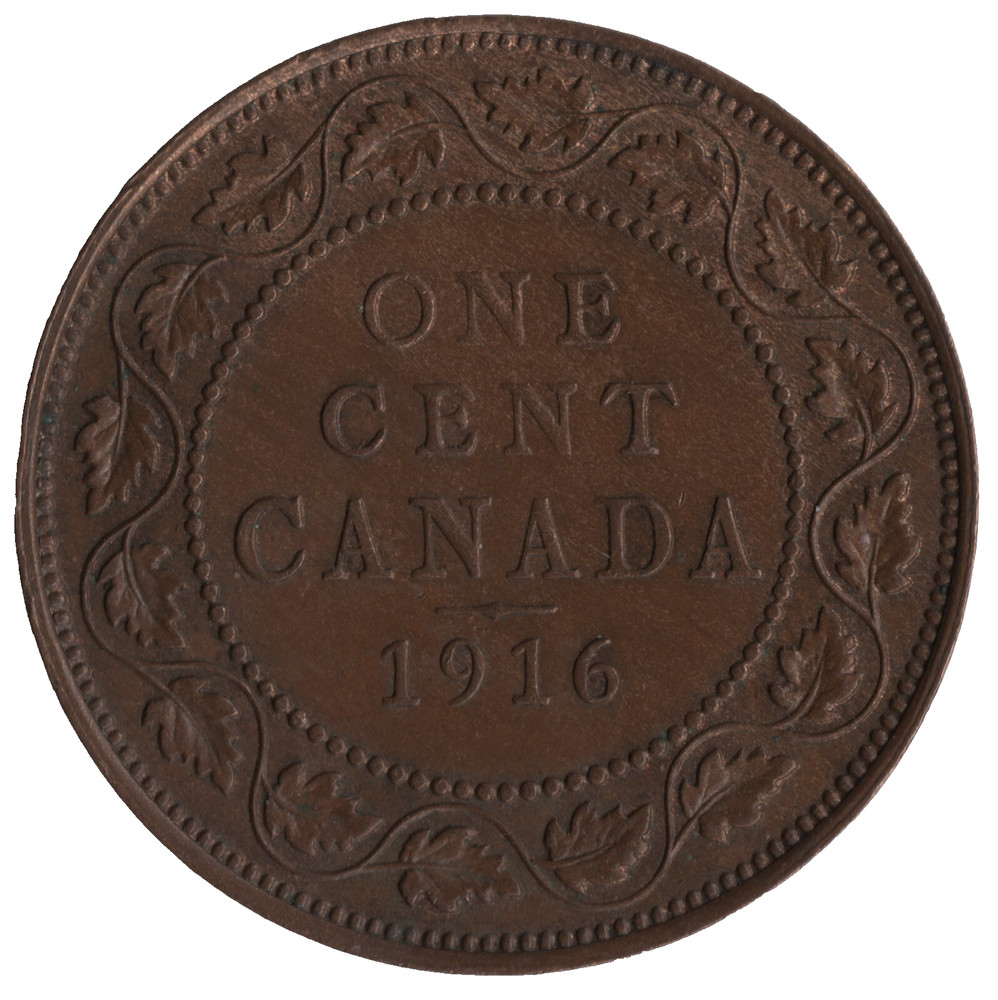 1916 Canada – George V – One Cent Coin