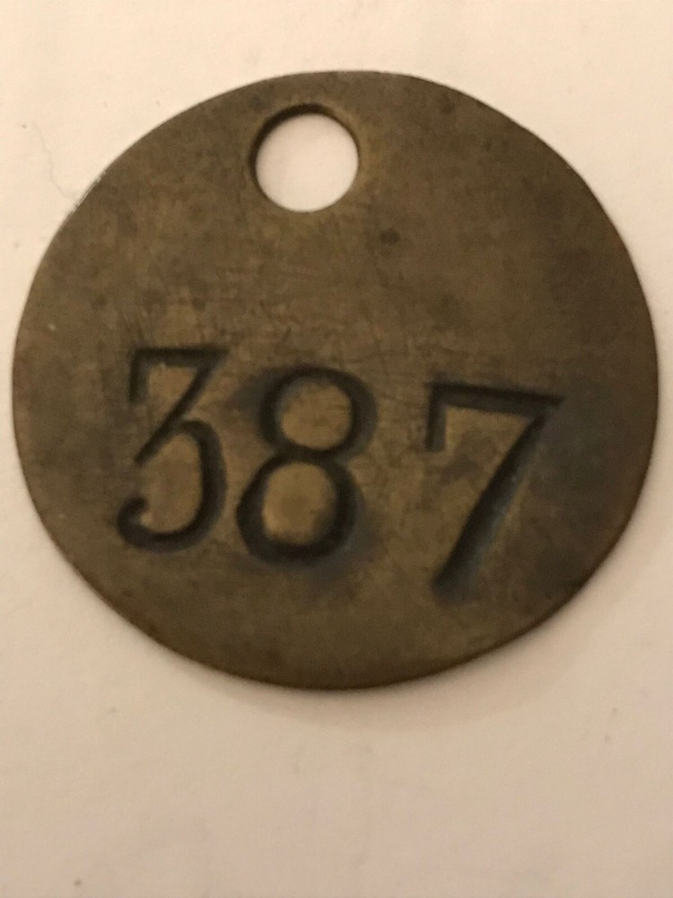 Colliery Pit Check Miners Lamp Tally